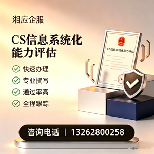扬州CS信息系统化能力评估申报服务
