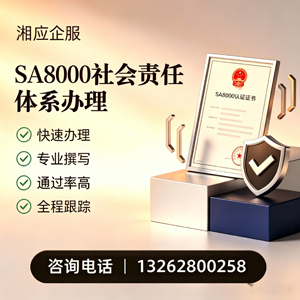 扬州SA8000社会责任体系认证服务